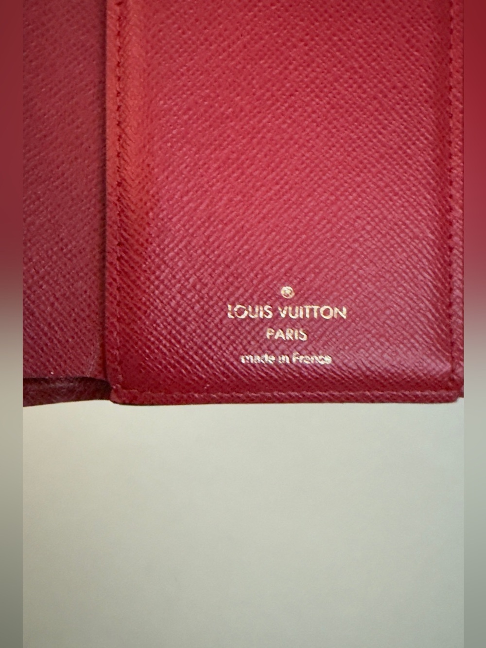 Louis Vuitton Victorine Wallet Damier Ebene Cerise Red RFID 2022 w Box Dust Bag - Picture 8 of 16